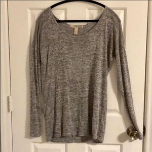 Grey Sweater with open back - NWOT!